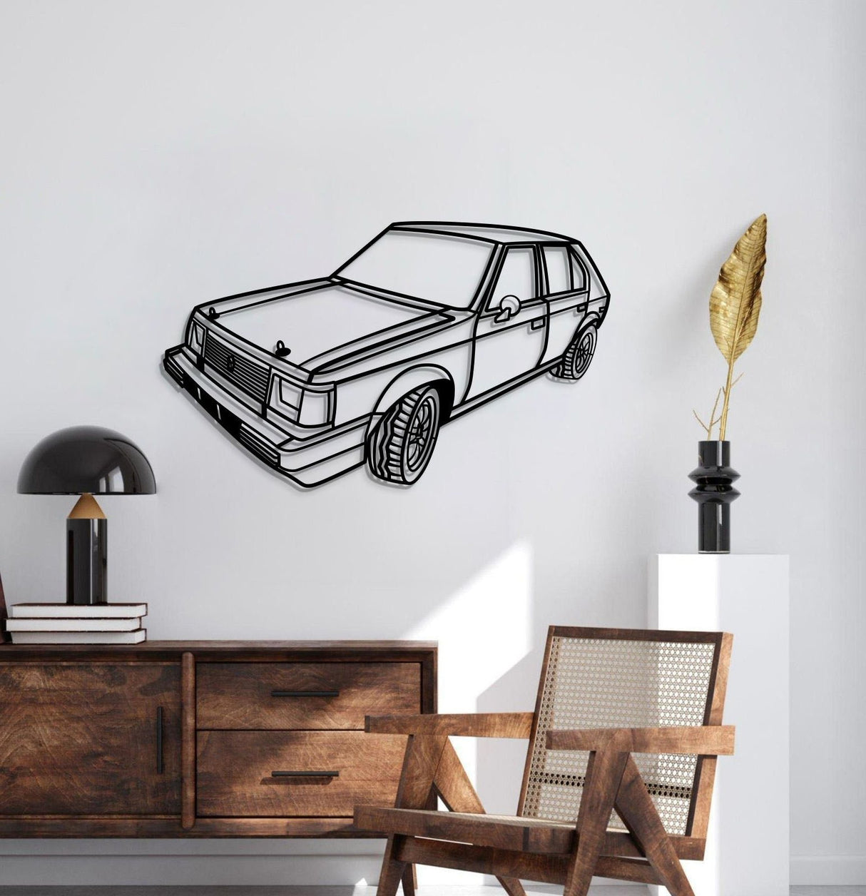 1980 Horizon Perspective Metal Car Wall Art - NC1182