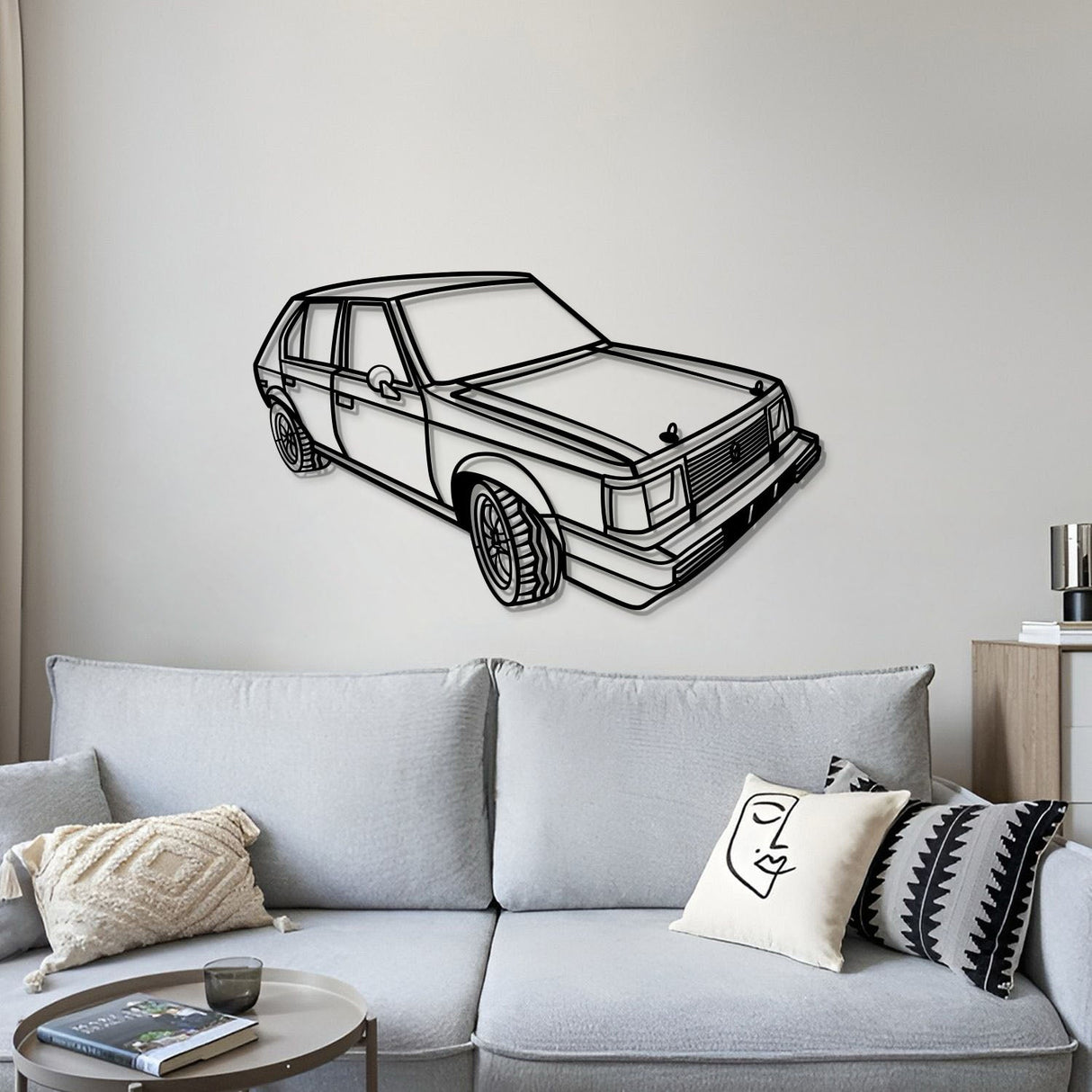 1980 Horizon Perspective Metal Car Wall Art - NC1182