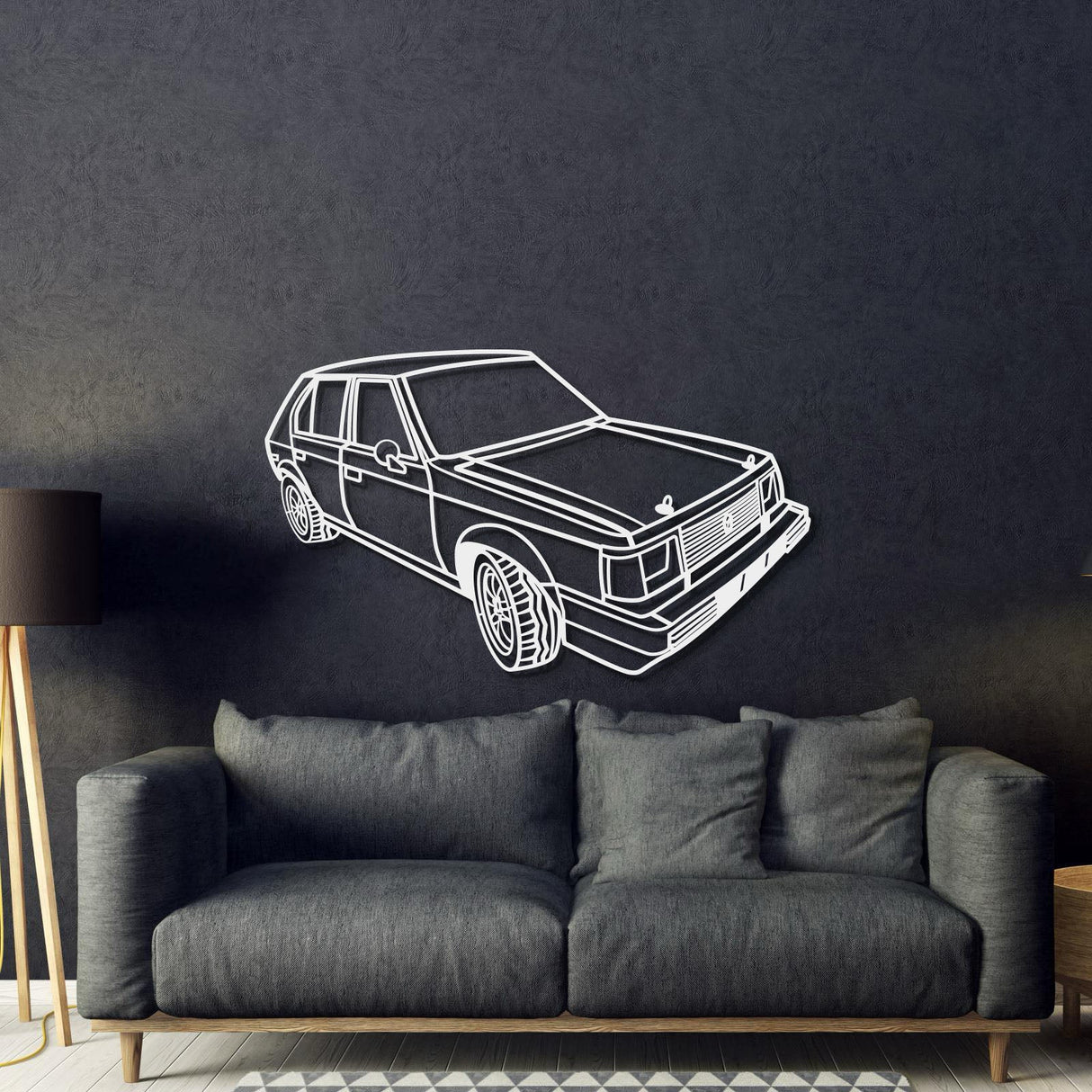 1980 Horizon Perspective Metal Car Wall Art - NC1182