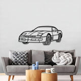 1989 Corvette Callaway Convertible Perspective Metal Car Wall Art - NC1150