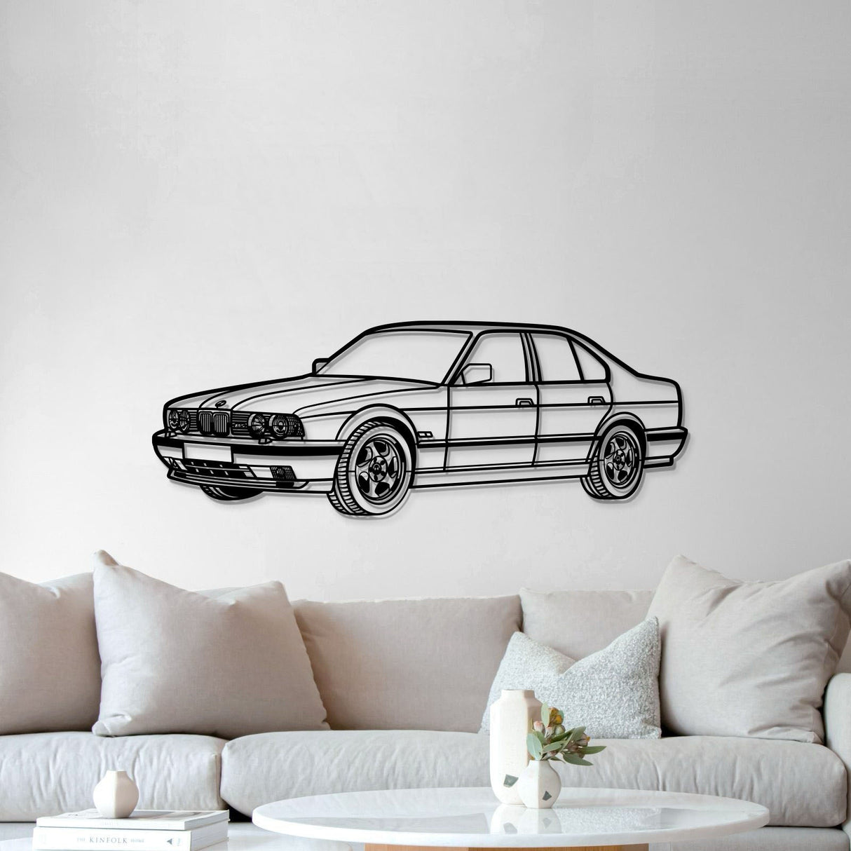 1991 E34 M5 Perspective Metal Car Wall Art - NC1141