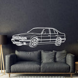 1991 E34 M5 Perspective Metal Car Wall Art - NC1141