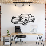 1991 Miata MX-5 Perspective Metal Car Wall Art - NC1169