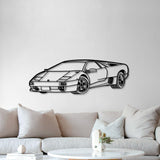 1993 Diablo VT Perspective Metal Car Wall Art - NC1166