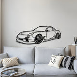 1994 RX-7 Stance Perspective Metal Car Wall Art - NC1170