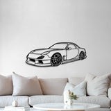 1994 RX-7 Stance Perspective Metal Car Wall Art - NC1170