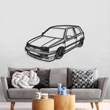 1998 Golf MK3 Perspective Metal Car Wall Art - NC1293