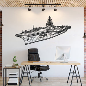 USS Kitty Hawk Metal Aircraft Carrier Wall Art - NCP0673