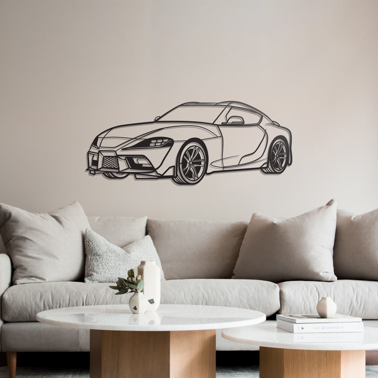 Supra MK5 Perspective Metal Car Wall Art - NC1137