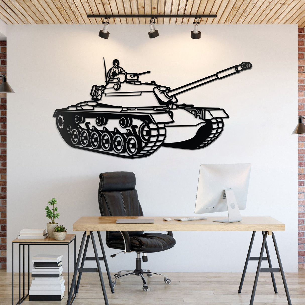 M48 Metal Tank Wall Art - NCP0657