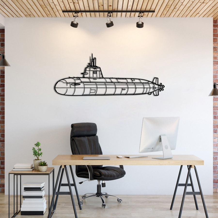 Type 216 Metal Submarine Wall Art - NCP0664
