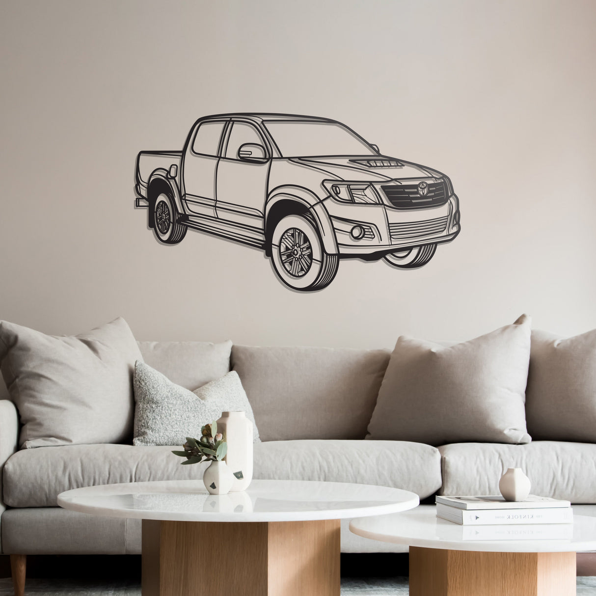 2012 Hilux Perspective Metal Car Wall Art - NC1204