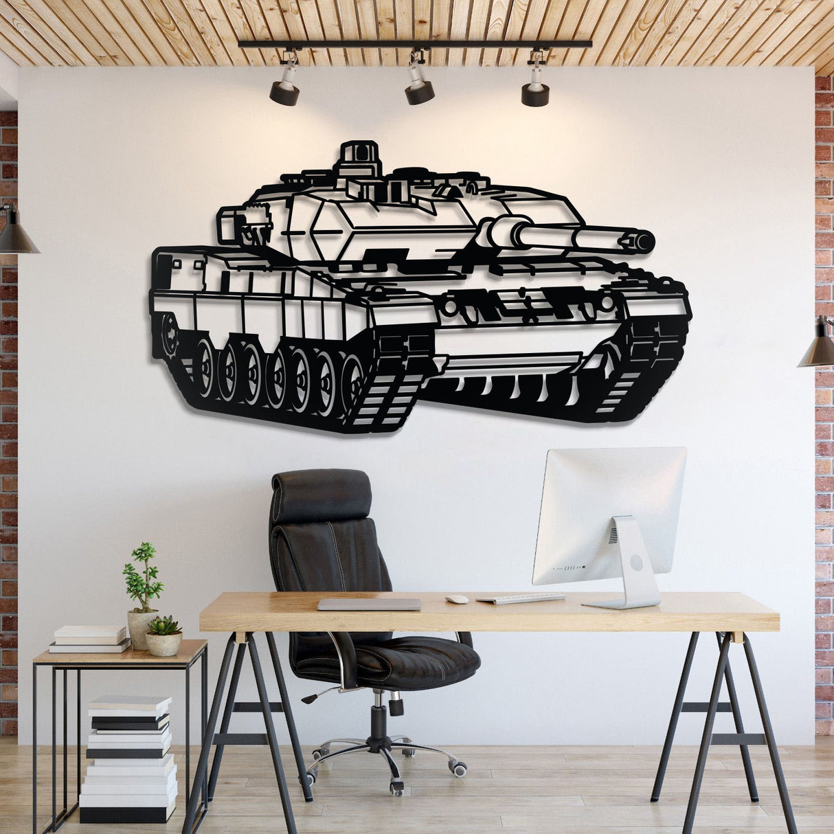 Leopard 2A6 Metal Tank Wall Art - NCP0639