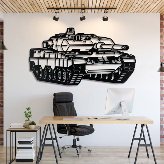 Leopard 2A6 Metal Tank Wall Art - NCP0639