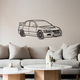 Lancer Evo IX Perspective Metal Car Wall Art - NC1131