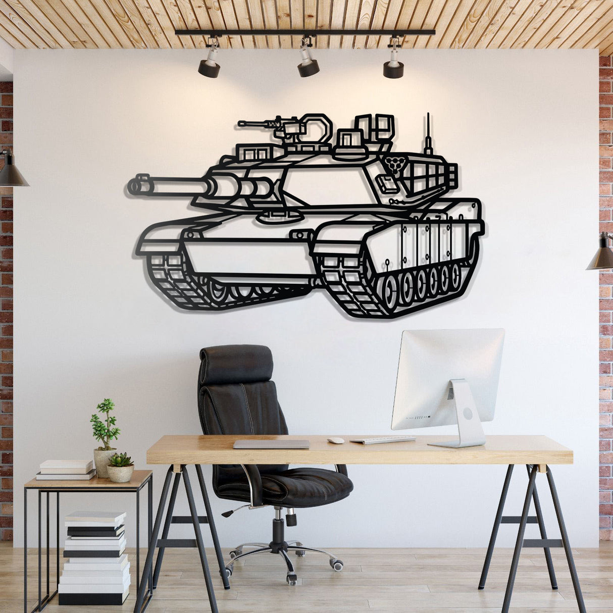 M1 Abrams Metal Tank Wall Art - NCP0629