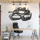 M1 Abrams Metal Tank Wall Art - NCP0629