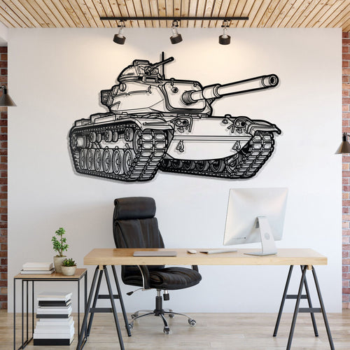 M60 Patton Metal Tank Wall Art - NCP0630