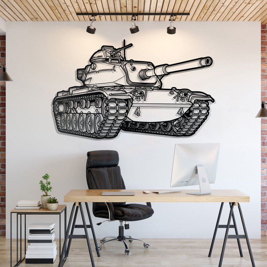 M60 Patton Metal Tank Wall Art - NCP0630