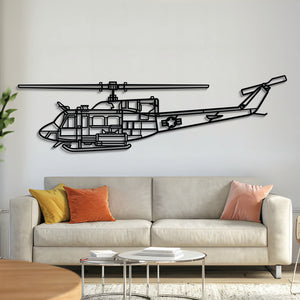 UH-1N Huey Metal Aircraft Wall Art - NCP0605