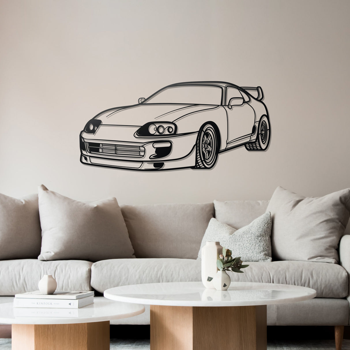 Supra MK4 Perspective Metal Car Wall Art - NC1136