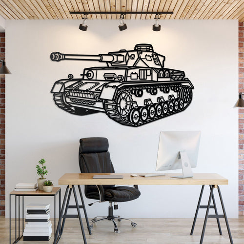 Panzerkampfwagen IV Metal Tank Wall Art - NCP0662