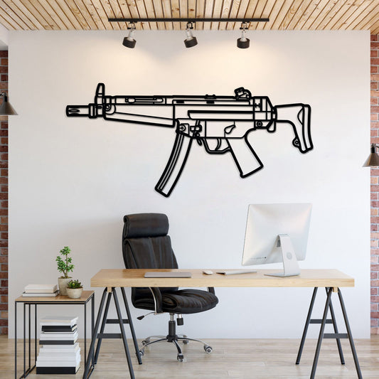MP5 Metal Weapon Wall Art - NCP0686