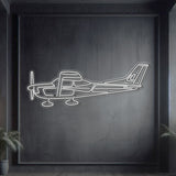 C182 Metal Neon Aircraft Wall Art - NCN0021