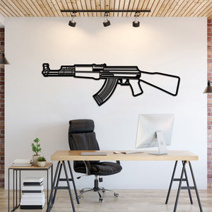 AK-47 Metal Weapon Wall Art - NCP0679