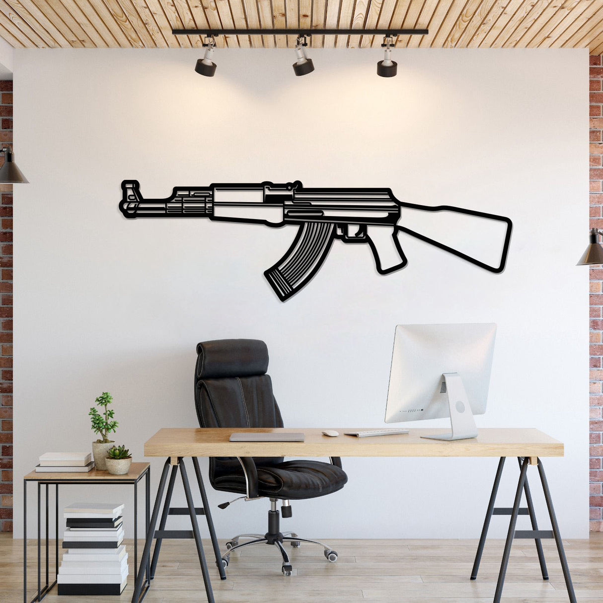 AK-47 Metal Weapon Wall Art - NCP0679