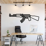 AK-47 Metal Weapon Wall Art - NCP0679