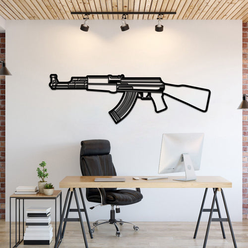 AK-47 Metal Weapon Wall Art - NCP0679