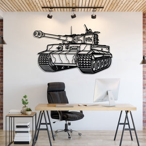 Tiger I Metal Tank Wall Art - NCP0626