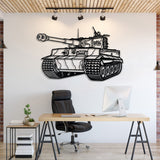 Tiger I Metal Tank Wall Art - NCP0626