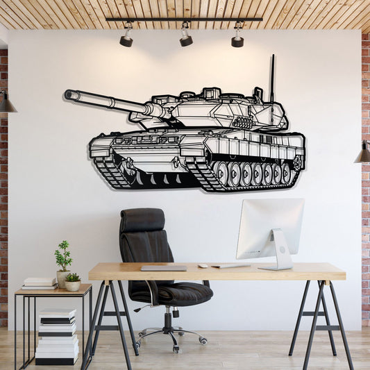 Leopard 2A7 Metal Tank Wall Art - NCP0628