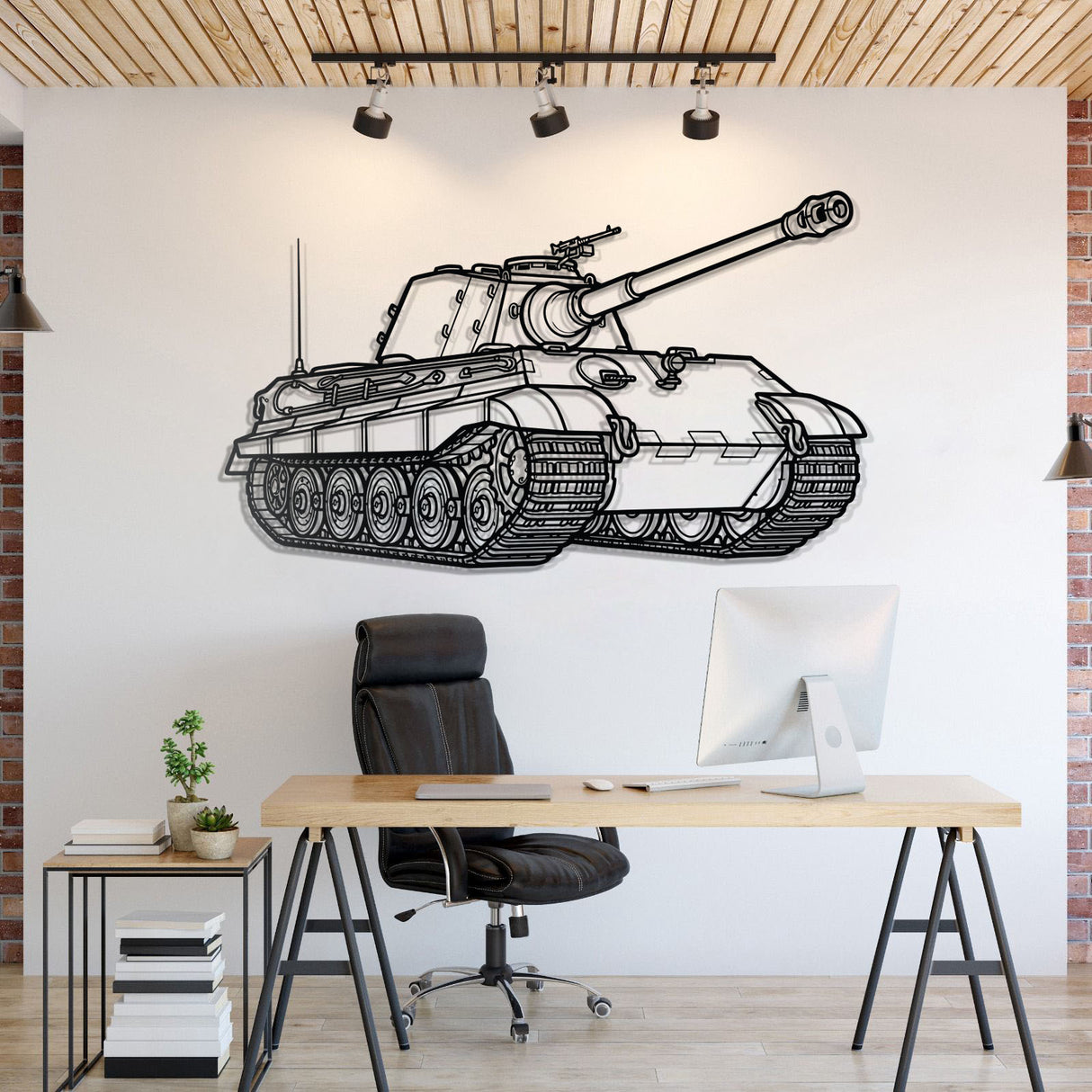 Tiger II Metal Tank Wall Art - NCP0627