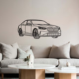 2024 530E Sedan Perspective Metal Car Wall Art - NC1223