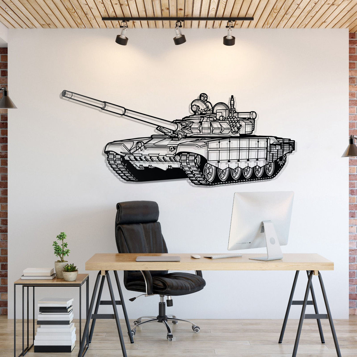 T-72 Metal Tank Wall Art - NCP0634