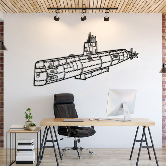 Uss Nautilus Metal Submarine Wall Art - NCP0666