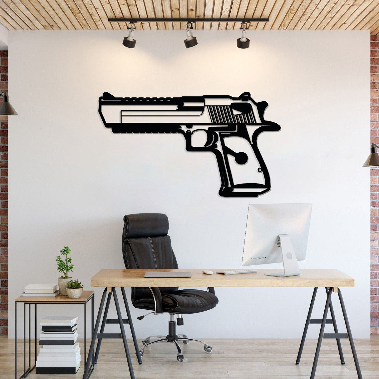 Desert Eagle Metal Weapon Wall Art - NCP0685