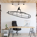 HMS Vanguard Metal Submarine Wall Art - NCP0651
