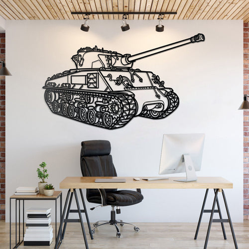 M50/51 Super Sherman Metal Tank Wall Art - NCP0655
