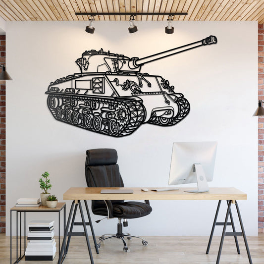 M50/51 Super Sherman Metal Tank Wall Art - NCP0655