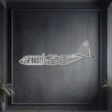 C-130 Metal Neon Aircraft Wall Art - NCN0019