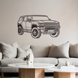 Hummer Perspective Metal Car Wall Art - NC1210