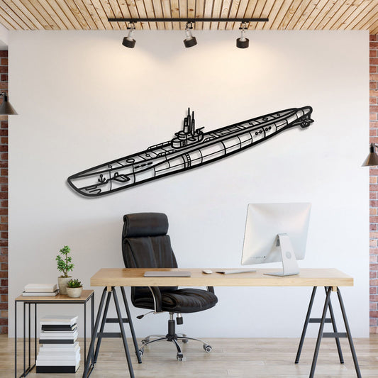 Balao Class Metal Submarine Wall Art - NCP0648