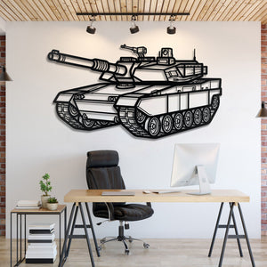 K2 Black Panther Metal Tank Wall Art - NCP0640