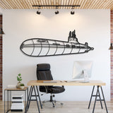 Typhoon Class Metal Submarine Wall Art - NCP0652