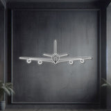 KC-135R Stratotanker Front Metal Neon Aircraft Wall Art - NCN0052