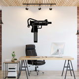 Uzi Metal Weapon Wall Art - NCP0684